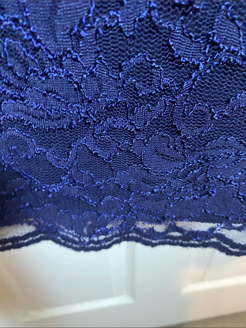 Ralph Lauren Sapphire Blue Long Sleeve Lace Sheath Dress - Picture 9 of 12